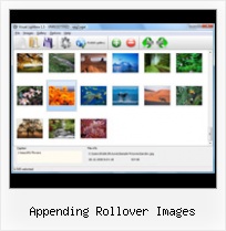 Appending Rollover Images javascript pop up in page