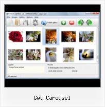 Gwt Carousel popup window at onclick position