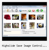 Highslide Save Image Control Javascript pop up mouse position javascript