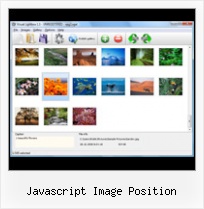 Javascript Image Position creating sliding window java