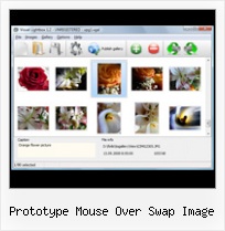 Prototype Mouse Over Swap Image examples on modal popups using javascript
