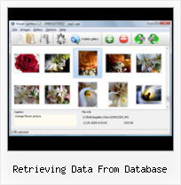 Retrieving Data From Database javascript popup with embed