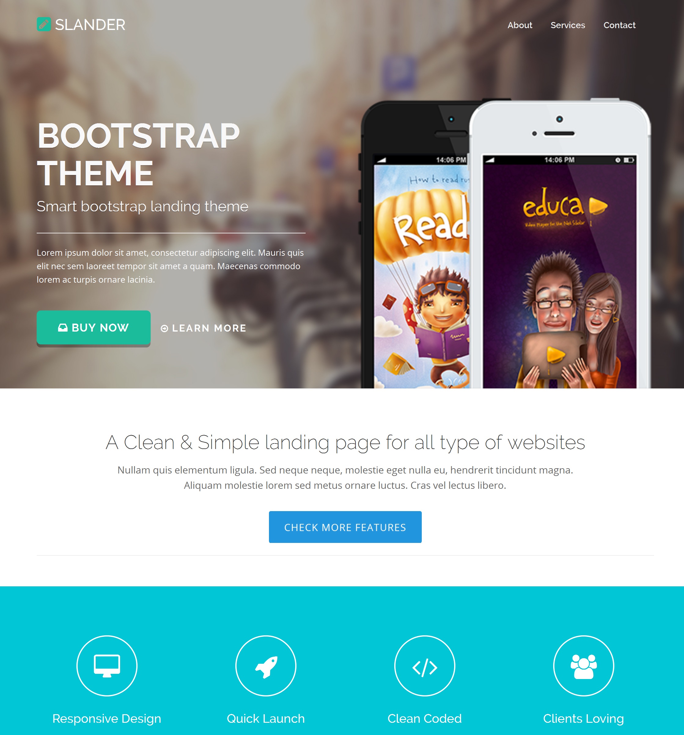 Responsive Bootstrap Coming Soon Theme