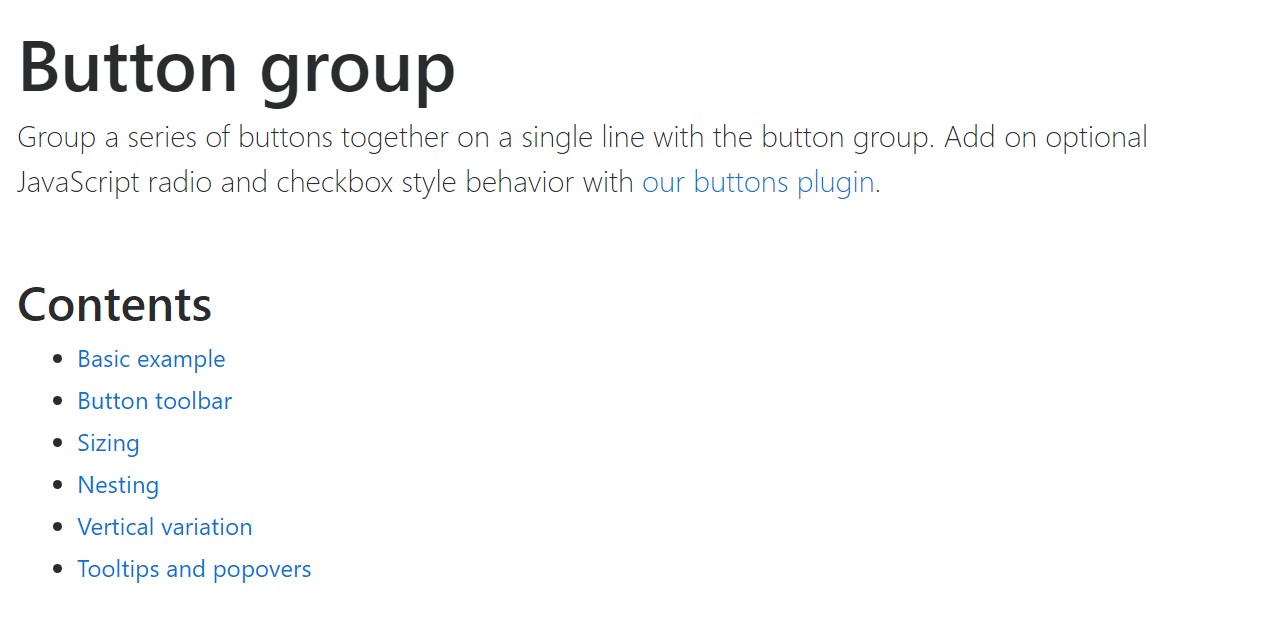 Bootstrap button group  authoritative  information