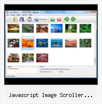 Javascript Image Scroller Horizontal open two popup javascript