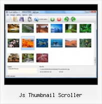 Js Thumbnail Scroller center a popup on window