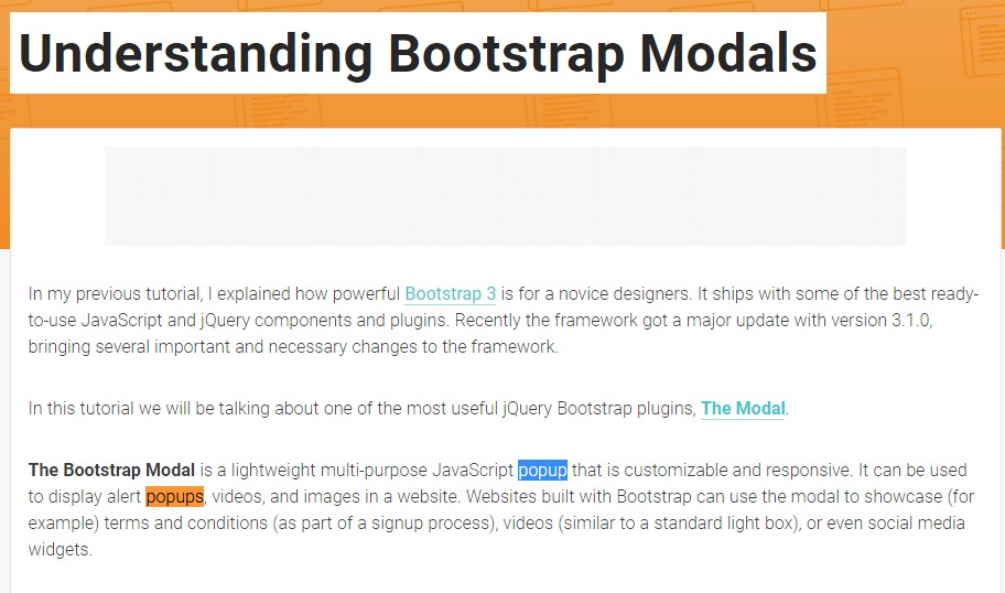  Yet another  practical  post  concerning Bootstrap Modal Popup