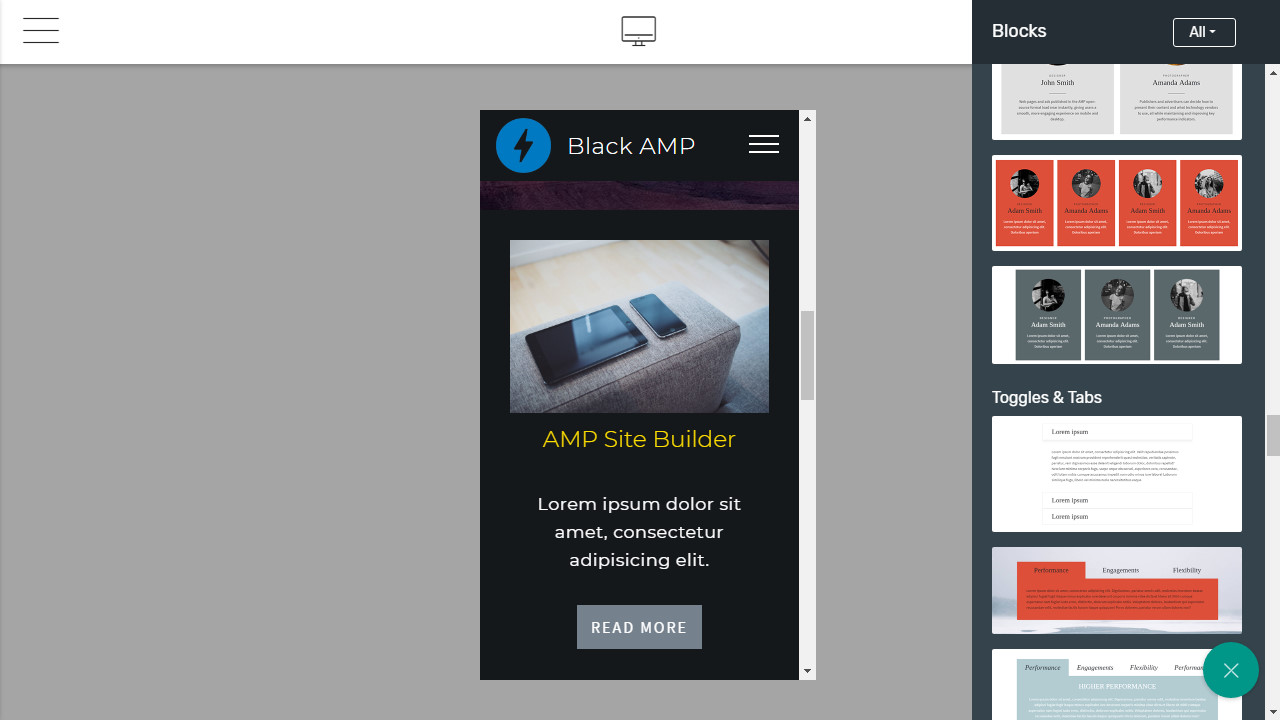 AMP Page Builder